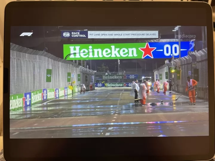 meWATCH で F1 の LIVE を見ることができた